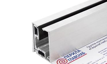 Комплект зажимного профиля для стекла 8-12 мм, неанодированный, L=3000 мм т40-4 AL купить в Екатеринбурге