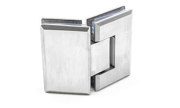 Петля для душевой стекло-стекло 90х55 мм, 135°, нержавеющая сталь AISI 304, шлифованная t302 SSS купить в Екатеринбурге