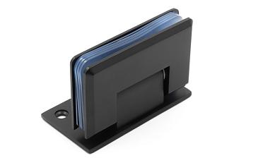 Петля для душевой стена-стекло 90х55 мм, 90°, односторонняя, цинк, черный t305 BZn купить в Екатеринбурге