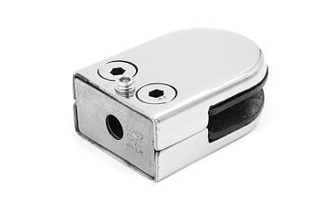 Стеклодержатель штампованный под стекло 10 мм (5+5 мм), на плоскость 40х24х54 полированный (AISI 304) k539-10 купить в Екатеринбурге