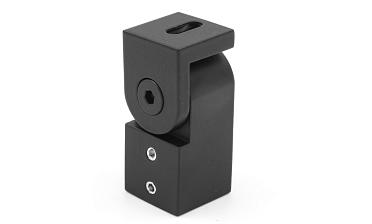 Держатель труба-стена, регулируемый, Ø19 мм, нерж., черный t908 BL купить в Екатеринбурге