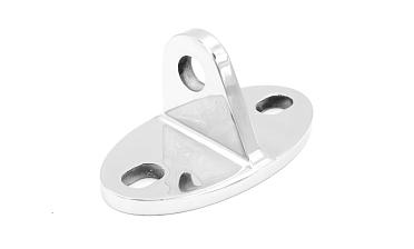 Крепление ванты(тяги) козырька к стене (AISI316), литое, полированное k658-16 купить в Екатеринбурге