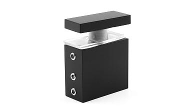 Соединитель труба-стекло для прямоугольного трека, нержавеющая сталь AISI 304, черная t462 BL купить в Екатеринбурге