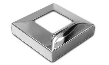 Низ стойки под трубу 40х40 мм, 82х82х0.8, высота 22 мм, полированный (AISI 304) k076 купить в Екатеринбурге Низ стойки под трубу 40х40 мм, 82х82х0.8, высота 22 мм, полированный (AISI 304) k076 купить в Екатеринбурге