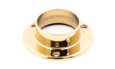 Фланец для трубы Ø50.8 мм, Ø90х3 мм, полированный, литой, золото k022-88 купить в Екатеринбурге
