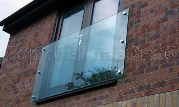 Ветрозащитное ограждение без стоек, на точечном креплении в торец в Екатеринбурге. Готовые проекты ПерилаГлавСнаб