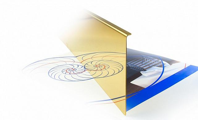 Накладка под золото (тыльная/лицевая) 2000 мм на профиль k601, для стекла 10-12 мм k601-10-88 2