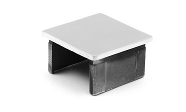 Заглушка для поручня с пазом 40x40 мм, полированная, хром (AISI 304) k547 купить в Екатеринбурге