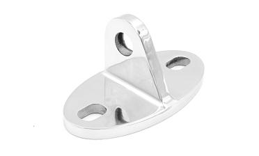 Крепление ванты(тяги) козырька к стене (AISI304), литое, полированное k658 купить в Екатеринбурге