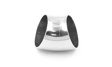 Отвод поручня под сварку Ø38.1х100/2х1.35 мм, 45°, полированный 400 Grit, (AISI 304) k095-45 купить в Екатеринбурге