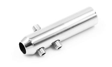 Держатель тросика Ø6 мм, короткий 50х12, прямой, под М8, полированный k240-2 купить в Екатеринбурге