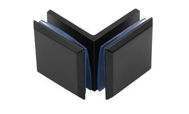 Коннектор для душевой кабины стекло-стекло 90°, 45х45, черный, t735 BZn купить в Екатеринбурге