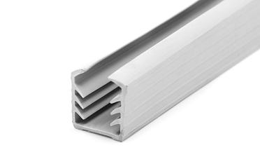 Уплотнитель в поручень с пазом 24х24 для стекла 12мм, EPDM (3-х метровый) СЕРЫЙ Фk301-G купить в Екатеринбурге