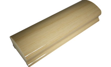 Пластиковый поручень фигурный текстурный, цвет беленый дуб, длина 4м k899-3  купить в Екатеринбурге