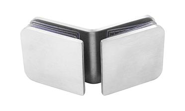 Коннектор для душевой кабины стекло-стекло 135° 45х45 мм шлифованный t726-2 SSS  купить в Екатеринбурге