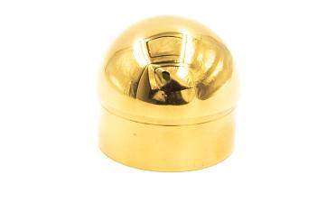 Заглушка для трубы Ø50.8х1.45 мм сферическая литая золотая k092-88 купить в Екатеринбурге Заглушка для трубы Ø50.8х1.45 мм сферическая литая золотая k092-88 купить в Екатеринбурге