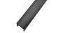 Уплотнитель в поручень с пазом 24х24 для стекла 10+10мм ПВХ, черный Фk310