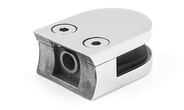 Стеклодержатель литой под стекло 8 мм (4+4 мм), под стойку Ø38.1 мм 40х22х49, полированный (AISI 304) k001-4 купить в Екатеринбурге Стеклодержатель литой под стекло 8 мм (4+4 мм), под стойку Ø38.1 мм 40х22х49, полированный (AISI 304) k001-4 купить в Екатеринбурге