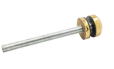 Комплект торцевого крепления несущего стекла, гайка-шайба Ø50х10х18 мм с внутренней резьбой М16, полированный, под золото (AISI 201) Фk277-88 купить в Екатеринбурге