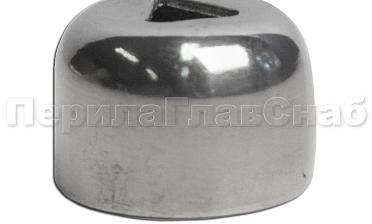 Наконечник штампованный (СПС) прямой 90° на трубу Ø16 мм, для поручня Ø38.1 мм, полированный, нержавеющий AISI 201 k211-3 купить в Екатеринбурге Наконечник штампованный (СПС) прямой 90° на трубу Ø16 мм, для поручня Ø38.1 мм, полированный, нержавеющий AISI 201 k211-3 купить в Екатеринбурге