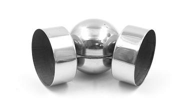 Поворот дер./пласт. поручня Ø50.8х0.4 мм, полированный, (AISI 201) k053-5 купить в Екатеринбурге