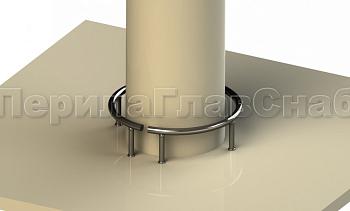 Колесоотбойник вокруг колонны в Екатеринбурге. Готовые проекты ПерилаГлавСнаб