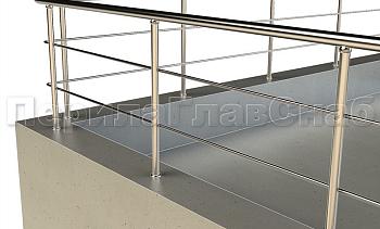 Ограждение на кровлю с ригельным заполнением в Екатеринбурге. Готовые проекты ПерилаГлавСнаб