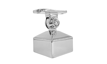 Наконечник 40х40 мм внешний полированный, с ложе под ПЛОСКОСТЬ, литой, регулируемый, облегченный, AISI 304, k239-5-NEW купить в Екатеринбурге