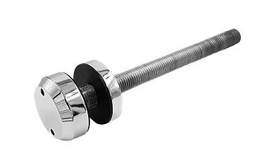 Стеклодержатель Ø50х10х18, шпилька М16х205 мм, для стекла 8-40 мм, AISI (201), с возможностью регулировки выноса до 65 мм, для торцевого крепления стекла, полированный, литой k277-3 купить в Екатеринбурге Стеклодержатель Ø50х10х18, шпилька М16х205 мм, для стекла 8-40 мм, AISI (201), с возможностью регулировки выноса до 65 мм, для торцевого крепления стекла, полированный, литой k277-3 купить в Екатеринбурге