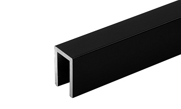 П-образный профиль 19x13, L=2200, алюминий ,черный, уценка t756 BL-У купить в Екатеринбурге П-образный профиль 19x13, L=2200, алюминий ,черный, уценка t756 BL-У купить в Екатеринбурге