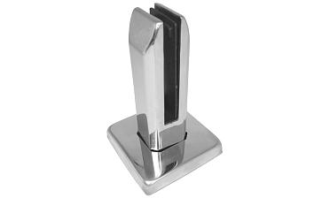 Стеклодержатель напольный, плоский 45х50х160 мм, для стекла 10 - 12 мм, полированный, без сверления стекла AISI 304 k282 купить в Екатеринбурге Стеклодержатель напольный, плоский 45х50х160 мм, для стекла 10 - 12 мм, полированный, без сверления стекла AISI 304 k282 купить в Екатеринбурге