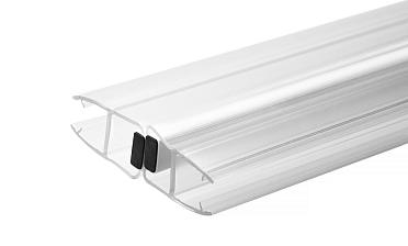 Комплект уплотнителей для стекла в душевую кабину (2 шт.), стекло-стекло 8 мм, с магнитом 180°, 2200 мм t209 купить в Екатеринбурге