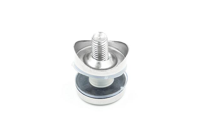 Стеклодержатель точечный для трубы Ø38.1 мм, штампованный, полированный (AISI 304) k074 4