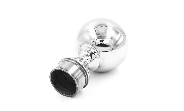 Наконечник шар на стойку Ø38.1 мм, литой, полированный, AISI 304 k070 5 Наконечник шар на стойку Ø38.1 мм, литой, полированный, AISI 304 k070 5