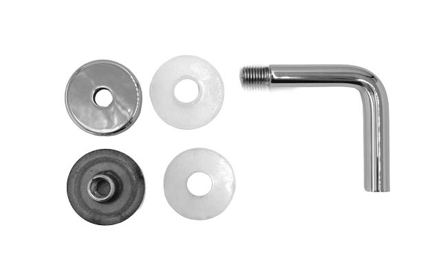 Держатель поручня к стеклу, вынос 60х70, Ø43х5 мм для стекла 10-12мм, (AISI 304) k008-5 3