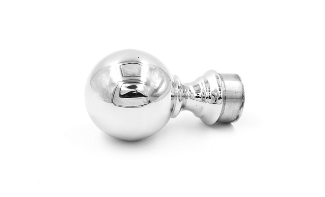 Наконечник шар на стойку Ø38.1 мм, литой, полированный, AISI 304 k070 4 Наконечник шар на стойку Ø38.1 мм, литой, полированный, AISI 304 k070 4