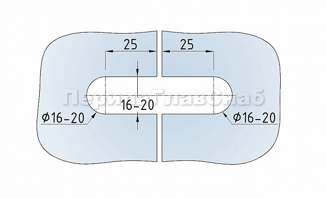 Коннектор для душевой кабины стекло-стекло 180° 45х45 мм латунь-хром, полированный 64 t724 PC 4