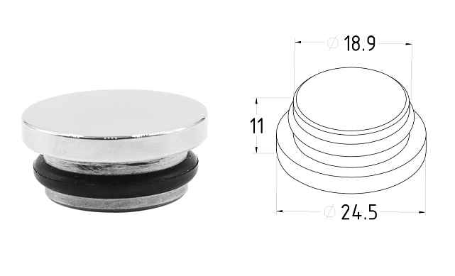 Комплект раздвижной системы для стеклянных дверей, AISI 304, полированный t406 6 Комплект раздвижной системы для стеклянных дверей, AISI 304, полированный t406 6