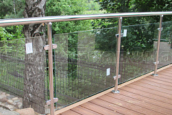 Перила и ограждения для террас в Екатеринбурге. Готовые проекты ПерилаГлавСнаб - фото 23