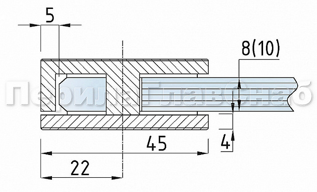 Коннектор для душевой кабины стена-стекло 45х45 мм латунь-хром, полированный t721 PC 2 Коннектор для душевой кабины стена-стекло 45х45 мм латунь-хром, полированный t721 PC 2