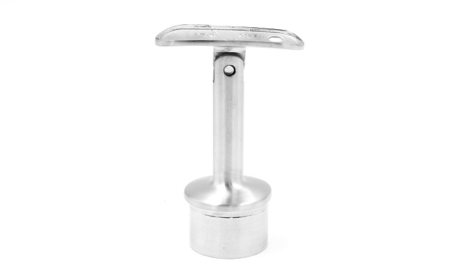 Наконечник палец с регулируемым ложементом под поручень Ø50.8 мм, на стойку Ø38.1х1.5 мм, литой, шлифованный (AISI 304) k006-4 3 Наконечник палец с регулируемым ложементом под поручень Ø50.8 мм, на стойку Ø38.1х1.5 мм, литой, шлифованный (AISI 304) k006-4 3