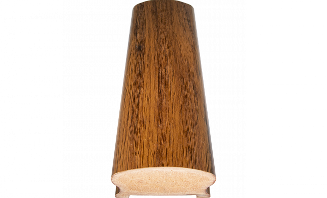 Пластиковый поручень фигурный текстурный, цвет Венге, длина 4м k897-3  4