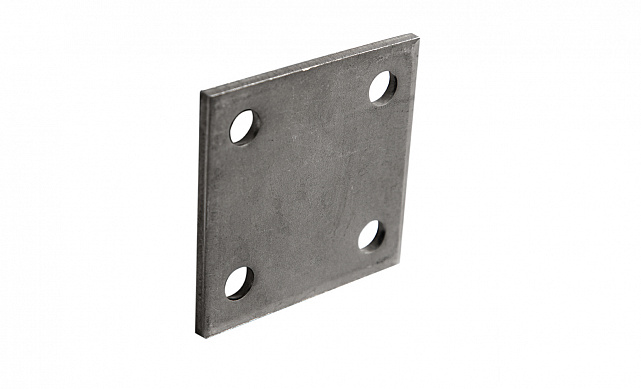 Фланец стойки 71х71х5 (4.3), AISI 304, 4 отв. М10 k115-4  4 Фланец стойки 71х71х5 (4.3), AISI 304, 4 отв. М10 k115-4  4