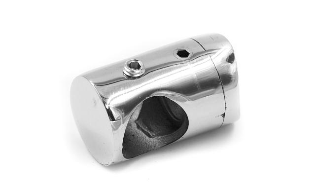 Ригеледержатель на стойку Ø38.1хØ16.5 мм, полированный, литой (AISI 304) k018-5 4