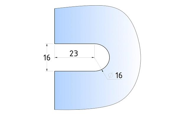 Коннектор для душевой стена-стекло 45х45 мм, нержавеющая сталь AISI 304, шлифованная t720 SSS 4