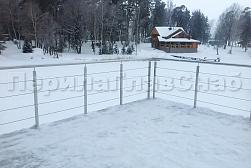 Перила и ограждения для террас в Екатеринбурге. Готовые проекты ПерилаГлавСнаб - фото 17