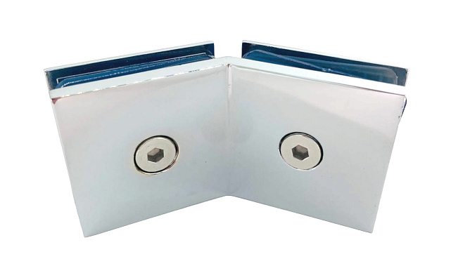 Коннектор для душевой кабины стекло-стекло 135°, 45х45, цинк , вырез 71 t736 PZn 3 Коннектор для душевой кабины стекло-стекло 135°, 45х45, цинк , вырез 71 t736 PZn 3