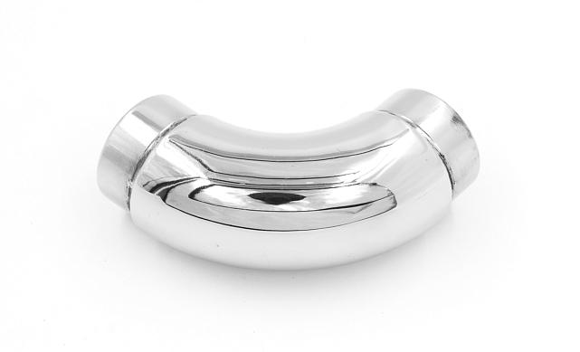 Отвод поручня под Ø38.1х110х1.5 мм, 90°, литой, полированный 600 Grit, с двумя установочными кольцами, (AISI 316) k059-4 3 Отвод поручня под Ø38.1х110х1.5 мм, 90°, литой, полированный 600 Grit, с двумя установочными кольцами, (AISI 316) k059-4 3