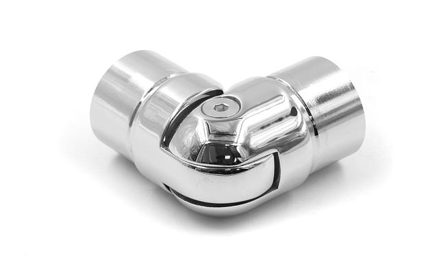 Поворот шарнирный под Ø38.1 мм, полированная, (AISI 304) k250 4