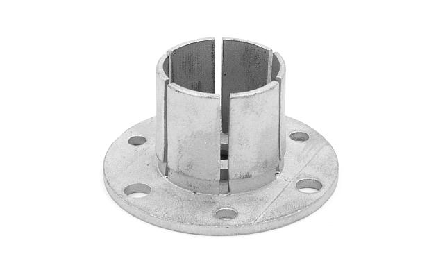 Цанга под трубу Ø38.1 мм, полированная #600, AISI 304, 3 отв.Ø7 мм, 3 отв. Ø9 мм, k026  5